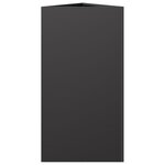 vidaXL Jardinière noir triangulaire 40x34 5x70 cm acier