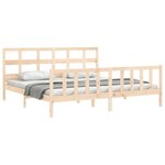 vidaXL Cadre de lit sans matelas bois massif de pin