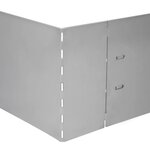 vidaXL Clôture de pelouse flexible 15 Pièces Acier galvanisé 100x14 cm