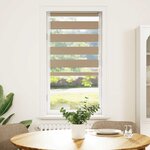 vidaXL Store zèbre marron sable largeur du tissu 55 9 cm polyester