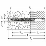 Fischer fixation de cadre avec ensemble de vis sxrl 10 x 160 t 50 pcs