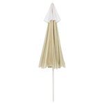 vidaXL Parasol de plage jaune sable 240 cm