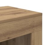 vidaXL Table d'appoint Chêne artisanal 60 x 40 x 65 cm