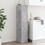 vidaXL Armoire d'apothicaire gris béton 30x41x144 5 cm bois ingénierie