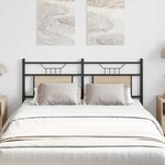 vidaXL Tête de lit chêne sonoma 140 cm bois d'ingénierie et acier