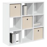 vidaXL Buffet avec tiroir Blanc 88 5 x 29 x 84 5 cm