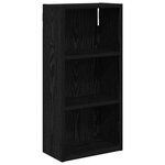 vidaXL Armoire murale de salle de bain Chêne Noir 30 x 16 x 62 5 cm