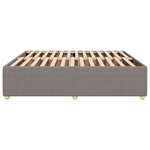 vidaXL Cadre de lit sans matelas taupe 180x200 cm tissu