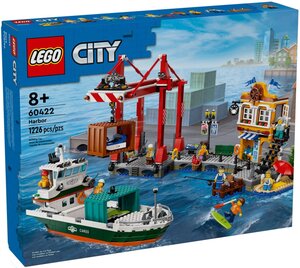 LEGO City - Port et Navire Marchand 60422 : Aventure Maritime pour Enfants de 8 Ans et Plus