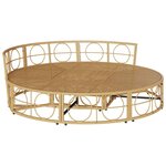 vidaXL Chaise longue d'extérieur sans auvent résine tressée