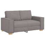 vidaXL Ensemble de Canapés 3 Pièces Taupe 220 x 78 x 84 cm tissu