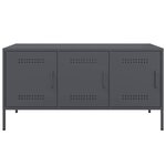 vidaXL Meuble TV anthracite 100 5x39x50 5 cm acier