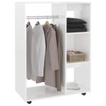 vidaXL Garde-robe Blanc brillant 80x40x110 cm Bois d’ingénierie