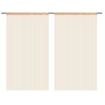 vidaXL Rideau en fils 2 Pièces 100 x 250 cm Beige