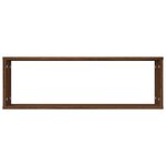 vidaXL Étagères murales cubiques 2 Pièces Chêne marron 80x15x26 5 cm