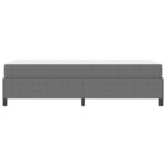 vidaXL Cadre de lit avec matelas Gris clair 80 x 200 cm tissu