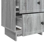 vidaXL Cabinet de chevet avec tiroir Sonoma gris 43 x 34 5 x 47 5 cm