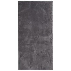 vidaXL Tapis HUARTE à poils courts doux lavable anthracite 100x200 cm