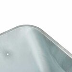 vidaXL Remplacement du plateau de brouette Argenté 88 x 60 x 32 cm
