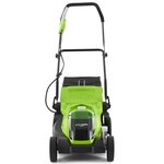 Greenworks tondeuse à gazon et batterie 2 ah 2 x 40v g40lm35 2501907uc