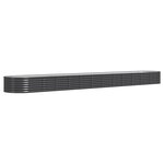 vidaXL Lit surélevé de jardin Acier enduit de poudre Anthracite