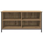 vidaXL Meuble TV Chêne artisanal 100 x 40 x 50 cm Bois d'ingénierie