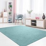 Tapis d'intérieur uni 160 x 230 cm - Bleu