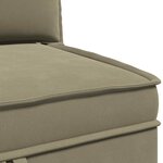 vidaXL Canapé d'angle avec rangement Kaki Velours