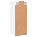 vidaXL Armoire murale blanc 34 5x34x90 cm bois d'ingénierie