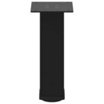 vidaXL Pieds de table basse 4 pièces Noir 42-44 cm Acier