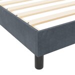 vidaXL Cadre de Lit Gris Foncé 80x200 cm Velours