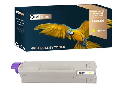 Qualitoner x1 toner 44315305 jaune compatible pour oki