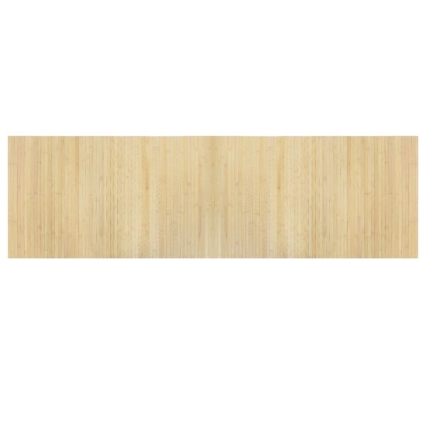 vidaXL Tapis rectangulaire naturel clair 60x200 cm bambou