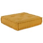 vidaXL Pouf modulaire jaune 70x70x54 tissu