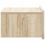 vidaXL Cabinet de chevet mural 2 Pièces Chêne Sonoma 49 x 34 5 x 24 cm