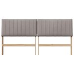 vidaXL Tête de lit capitonnée Taupe 200 cm Pin massif