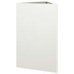 vidaXL Jardinière blanc triangulaire 50x43x75 cm acier