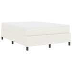 vidaXL Lit à ressorts avec matelas  Crème  160 x 200 cm  en velours côtelé