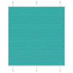 vidaXL Store plissé vert pétrole 115x150cm largeur du tissu 114 4cm