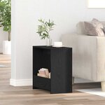 vidaXL Table d'appoint Chêne noir 50 x 26 x 50 cm Bois d'ingénierie