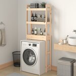 vidaXL Étagère de toilette 63x26x171 cm Bois de pin massif