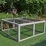 FLAMINGO Clapier pliable avec 2 portes Mel 116x112x45 cm