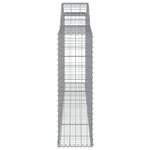 vidaXL Paniers à gabions arqués 20 Pièces 300x30x100/120 cm fer galvanisé