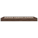 vidaXL Cadre de lit sans matelas chêne marron 75x190cm bois ingénierie