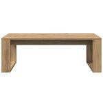 vidaXL Table basse chêne artisanal 102x50x35 cm bois d'ingénierie