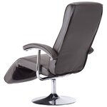 vidaXL Fauteuil TV gris similicuir