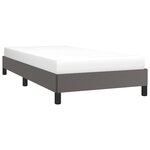 vidaXL Cadre de lit sans matelas gris 90x200 cm similicuir