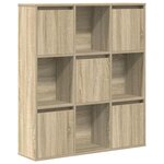 vidaXL Bibliothèque chêne sonoma 89x24x101 5 cm bois d'ingénierie