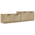 vidaXL Meuble TV Chêne sonoma 158 5x36x45 cm Bois d'ingénierie