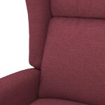 vidaXL Fauteuil Rouge bordeaux Tissu